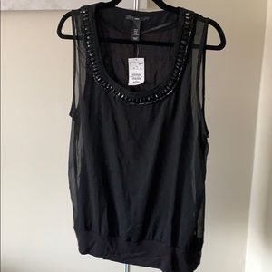 Elegant Beaded Tank Top